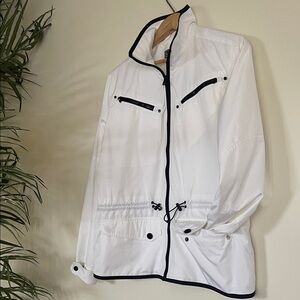 Lauren Ralph Lauren Active | White Black Utility Windbreaker | Medium